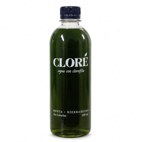 Agua Con Clorofila Cloré Menta Y Hierbabuena 500 Ml