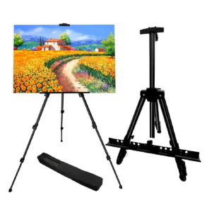Caballete de Pintura Portátil para Artista, Trípode de Metal Plegable con Bolsa