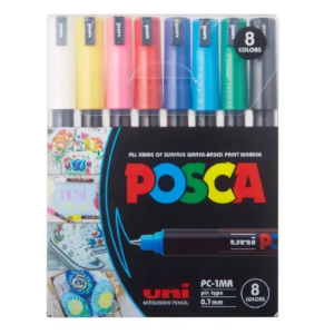 Marcadores Uni-ball PC-1MR Set X8