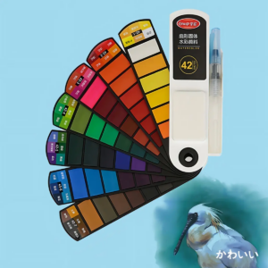 Acuarelas Profesionales 42 Colores C/pincel Y Almohadilla