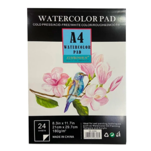 Block Papel Acuarela Uffiziarts A4 180gr 21x29.7cm 24 Hojas