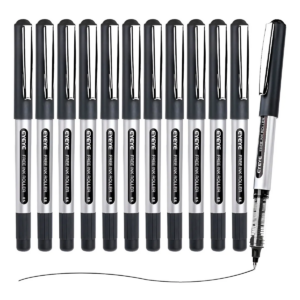 Eyeye Pvr155.5 Bolígrafos De Gel 0.5mm Punta Fina 12 Piezas Negro