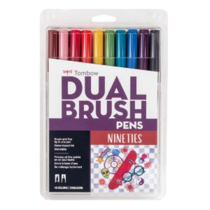 Marcadores Tombow Dual Brush Edición Nineties 10 Pzs