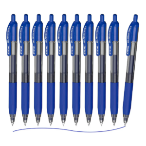 Eyeye Bolígrafos De Gel 0.5mm Punta Fina 10 Piezas G-103 Azul