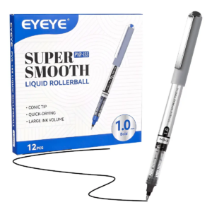 Bolígrafo de Gel Eyeye Tinta Negra 1 mm Pack 12 Piezas Modelo PVR-155
