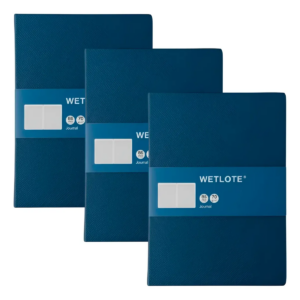 Set 3 Libretas De Rayas Wetlote B5 Tapa Blanda Rugosa 70g/m2