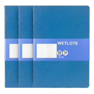 3 Libretas Wetlote Tipo Moleskine De Hojas Blancas A5 Rugosa