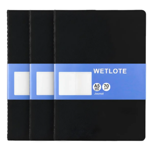 3 Libretas Wetlote Tipo Moleskine De Hojas Blancas A5 Rugosa