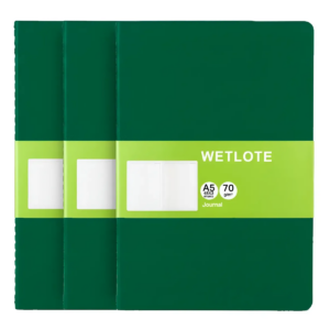 3 Libretas Wetlote Tipo Moleskine De Hojas Blancas A5 Rugosa