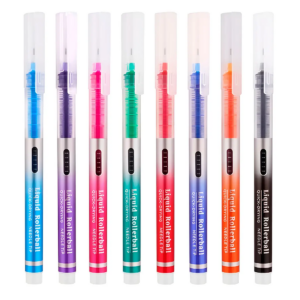 Eyeye T1166c Rollerball 0.5mm Plumas Colores Intensos 8 Pzs