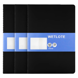 Set 3 Libretas Wetlote Tipo Moleskine De Puntos A5 Lisa