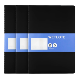 3 Libretas De Puntos Wetlote Tipo Moleskine B6 Lisa
