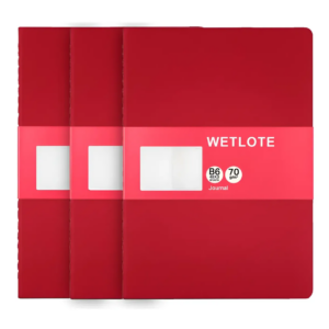 3 Libretas De Puntos Wetlote Tipo Moleskine B6 Lisa