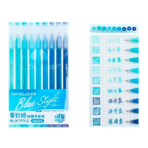 Bolígrafos Gel Fineliner Colores Variados 0.6 Mm (Blue Style)