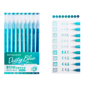 Bolígrafos Gel Fineliner Colores Variados 0.6 Mm (Dusty Blue)