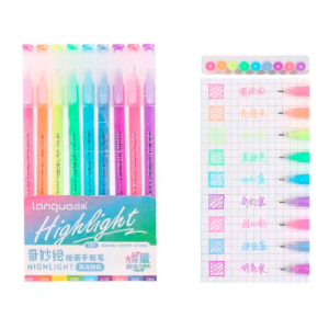 Bolígrafos Gel Fineliner Colores Variados 0.6 Mm (Highlight)