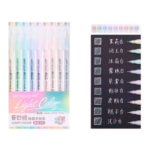 Bolígrafos Gel Fineliner Colores Variados 0.6 Mm (Light color)