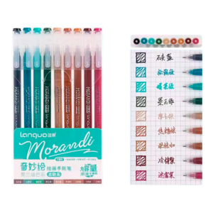 Bolígrafos Gel Fineliner Colores Variados 0.6 Mm (Morandi Nordic Style)