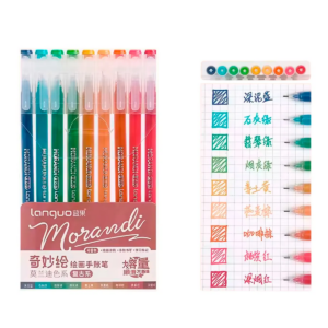 Bolígrafos Gel Fineliner Colores Variados 0.6 Mm (Morandi retro)