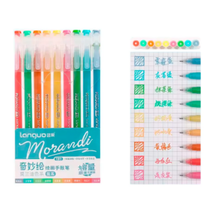 Bolígrafos Gel Fineliner Colores Variados 0.6 Mm (Morandi Salt)