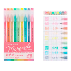 Bolígrafos Gel Fineliner Colores Variados 0.6 Mm (Morandi Sweet)