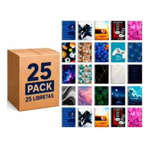 Cuaderno Profesional Swing Mix 100 Hojas Caja C/25 Pzs