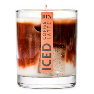 Iwa Vela Aromatica Decorativa En Vaso De Vidrio 1pz (Cáfe Latte)