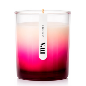 Iwa Vela Aromatica Decorativa En Vaso De Vidrio 1pz (Lavanda)
